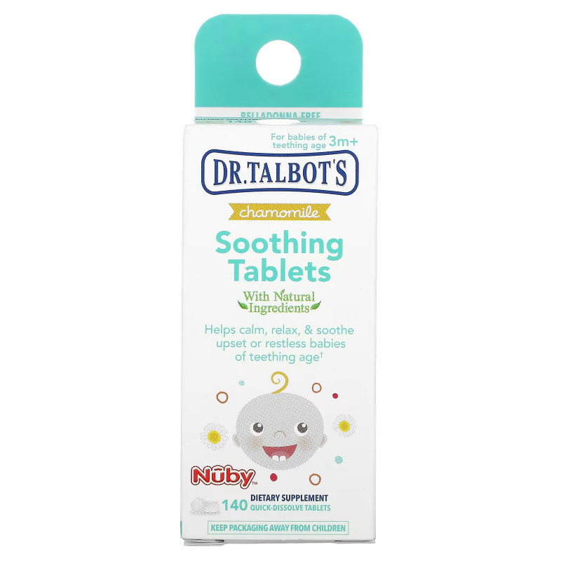 Dr. Talbot's, Soothing Tablets, Chamomile, 3 m+, 140 Tablets