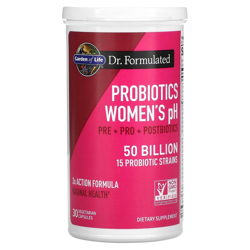 Garden of Life, Probiotics Women's pH, 50 Billion, 30 Vegetarian Capsules