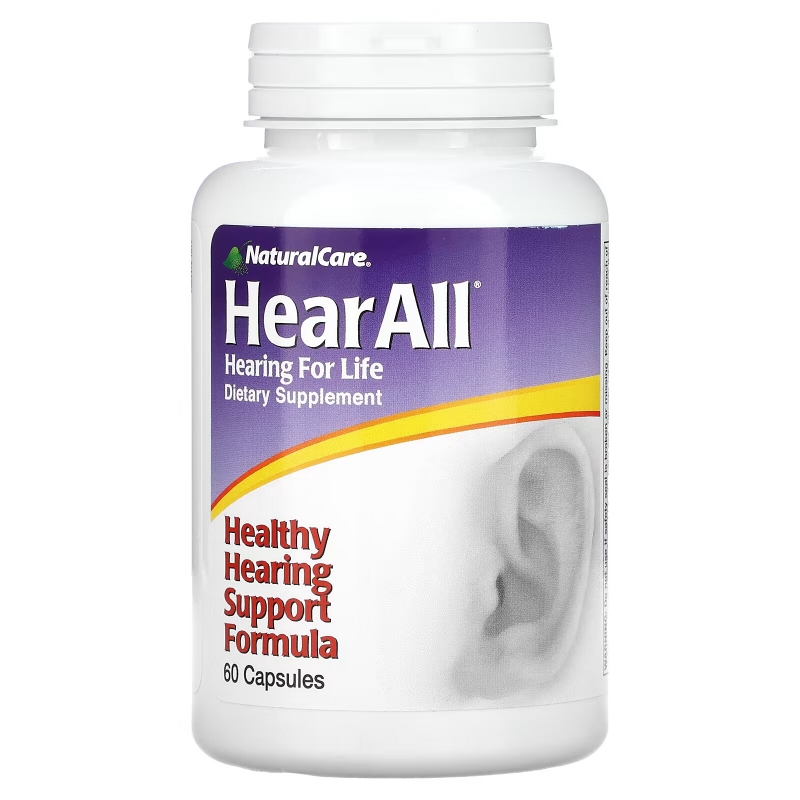 NaturalCare, HearAll, Healthy Hearing Support Formula, 60 Capsules