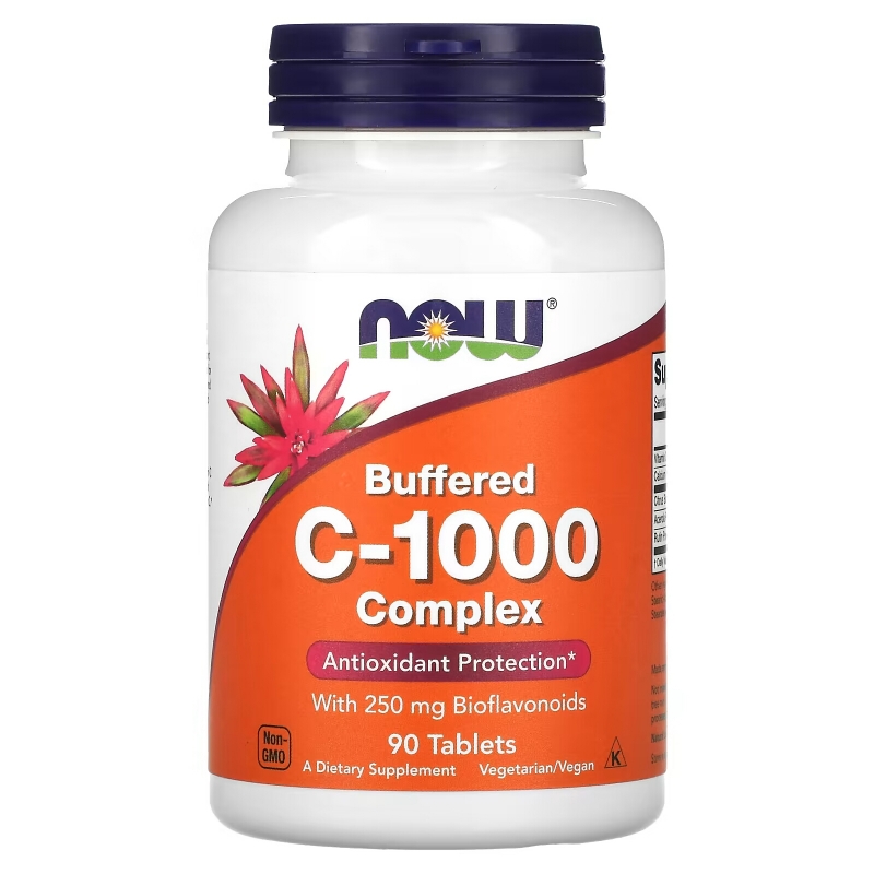 NOW Foods, Buffered C-1000 Complex, 90 Tablets