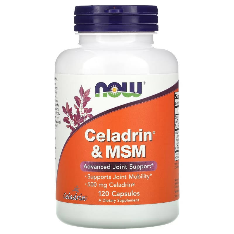 Now Foods Celadrin & MSM 500 мг 120 капсул