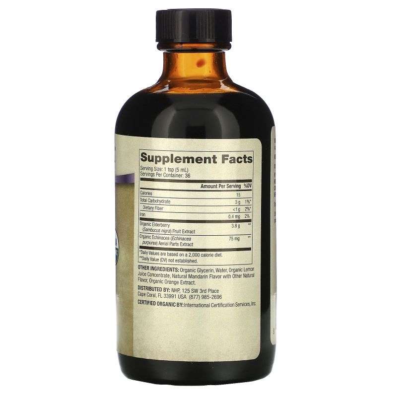 Dr. Mercola, Organic Elderberry Syrup with Echinacea,  6 fl oz (180 ml)