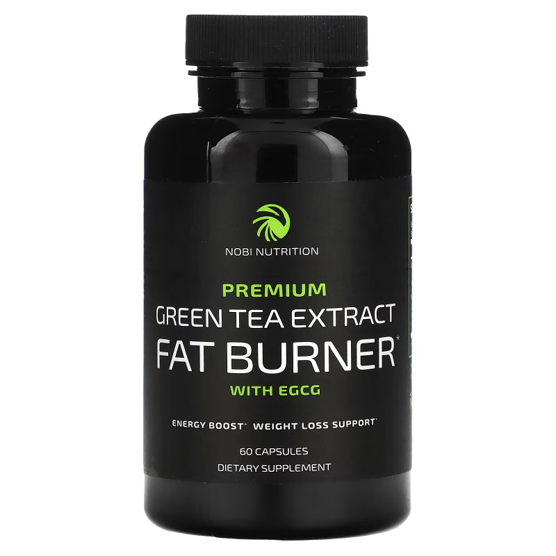 Nobi Nutrition, Premium Green Tea Extract Fat Burner with EGCG, 60 Capsules