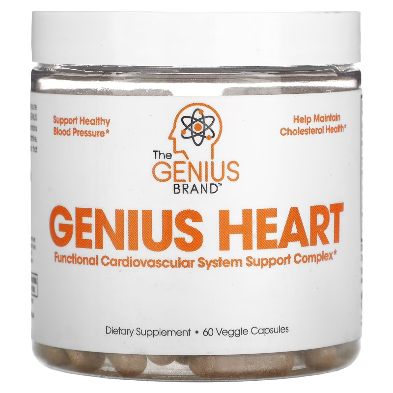 The Genius Brand, Genius Heart , 60 Veggie Capsules