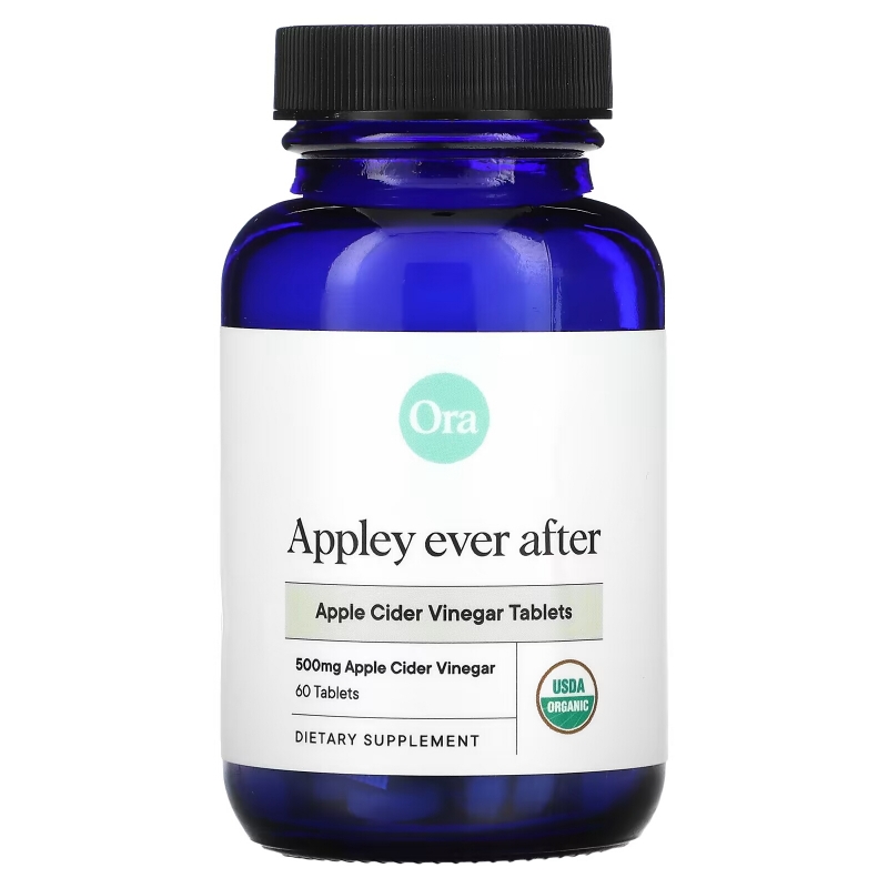 Ora, Appley Ever After, Apple Cider Vinegar Tablets, 500 mg , 60 Tablets