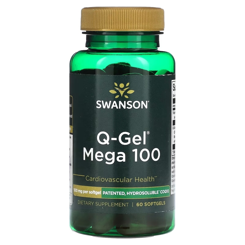 Swanson, Q-Gel Mega 100, 100 mg, 60 Softgels