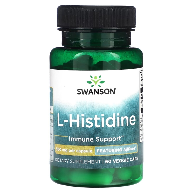 Swanson, L-Histidine, 500 mg, 60 Veggie Caps