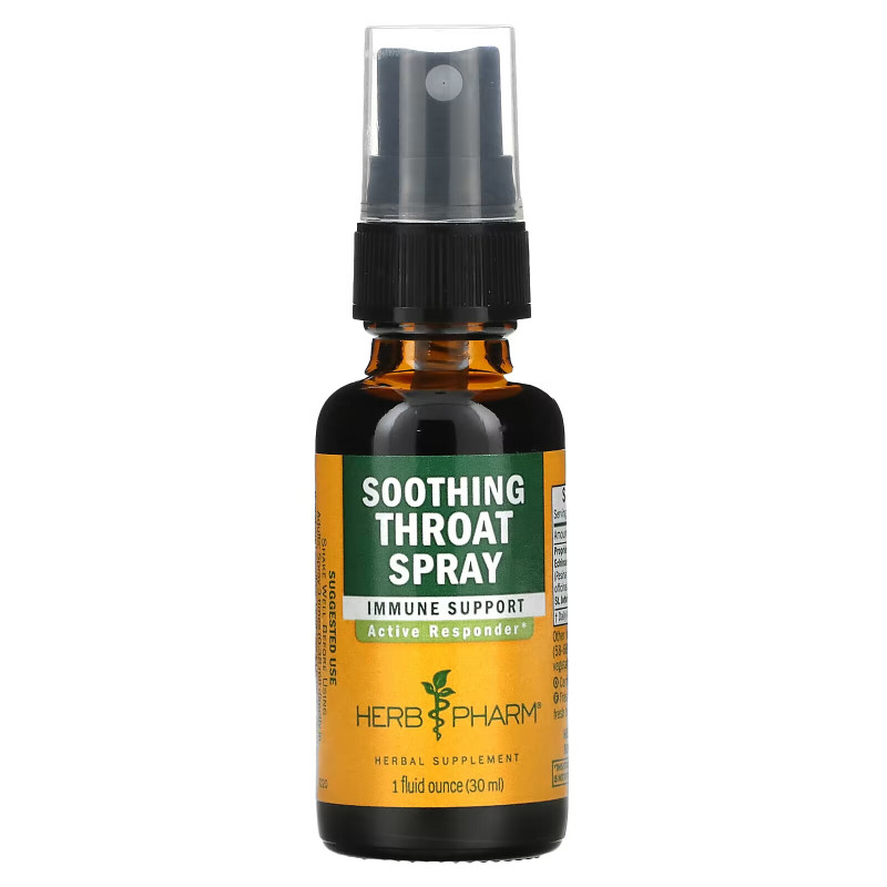 Herb Pharm, Soothing Throat Spray, 1 fl oz (30 ml)