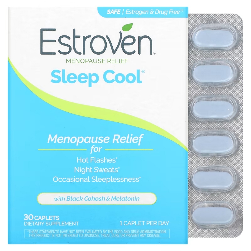 Estroven, средство для облегчения менопаузы и улучшения сна, 30 капсул для ежедневного приема